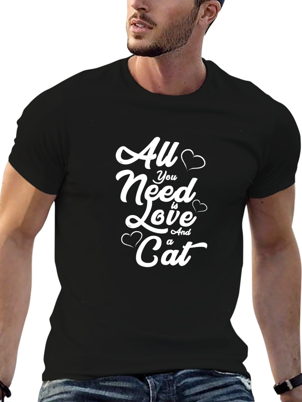 All You Need Is Love and a Cat T-Shirt