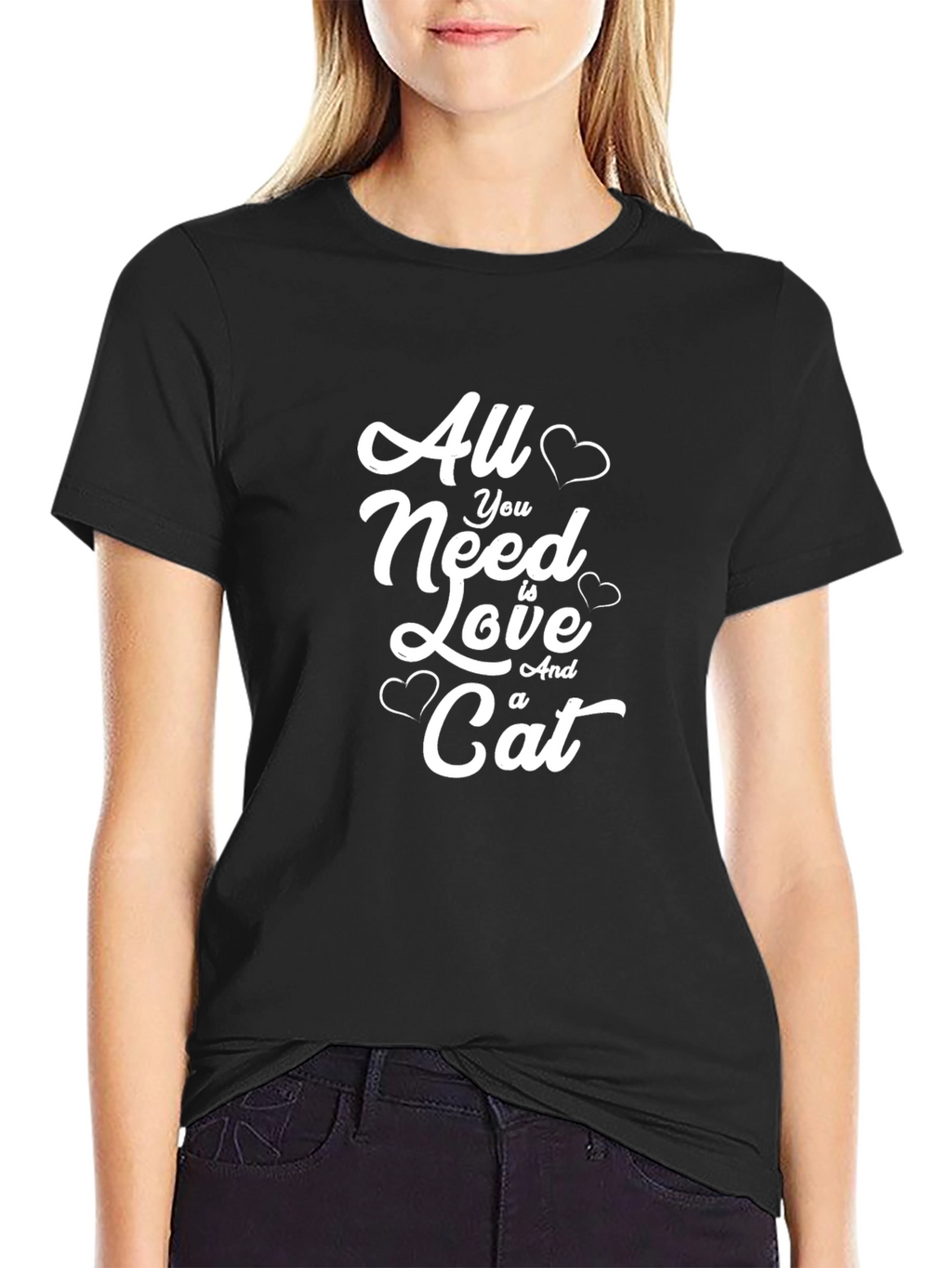 All You Need Is Love and a Cat T-Shirt