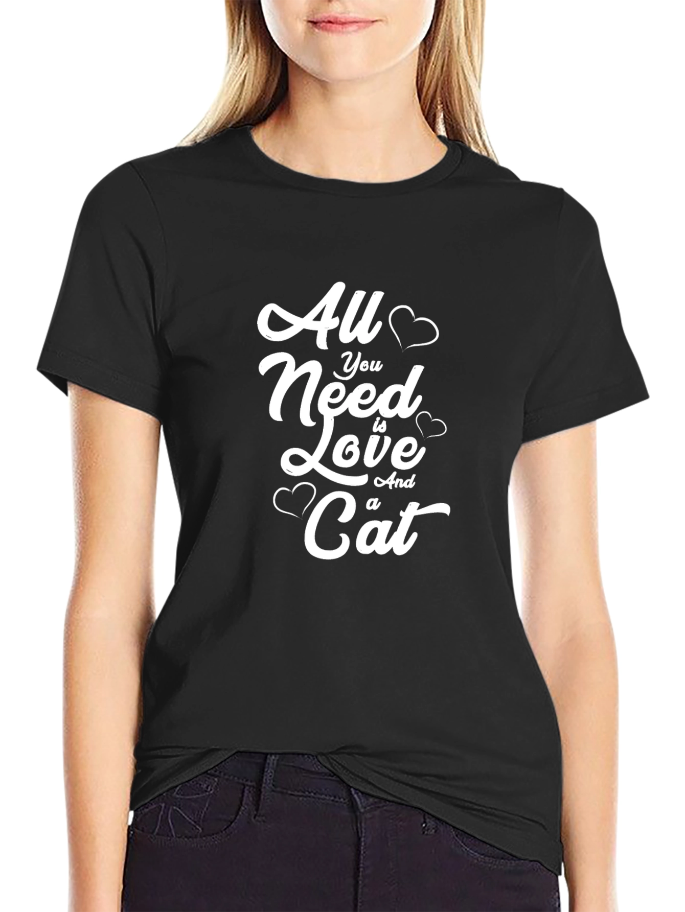 All You Need Is Love and a Cat T-Shirt