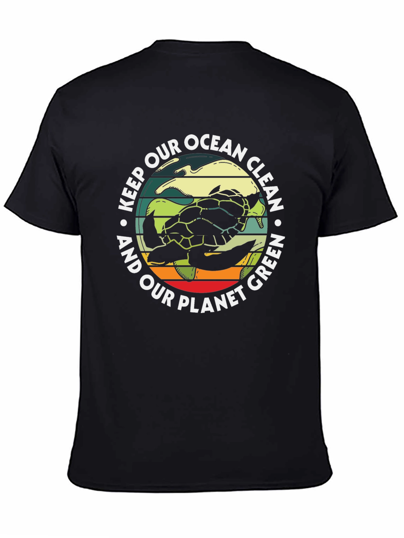 Eco-Friendly Turtle Graphic T-Shirt