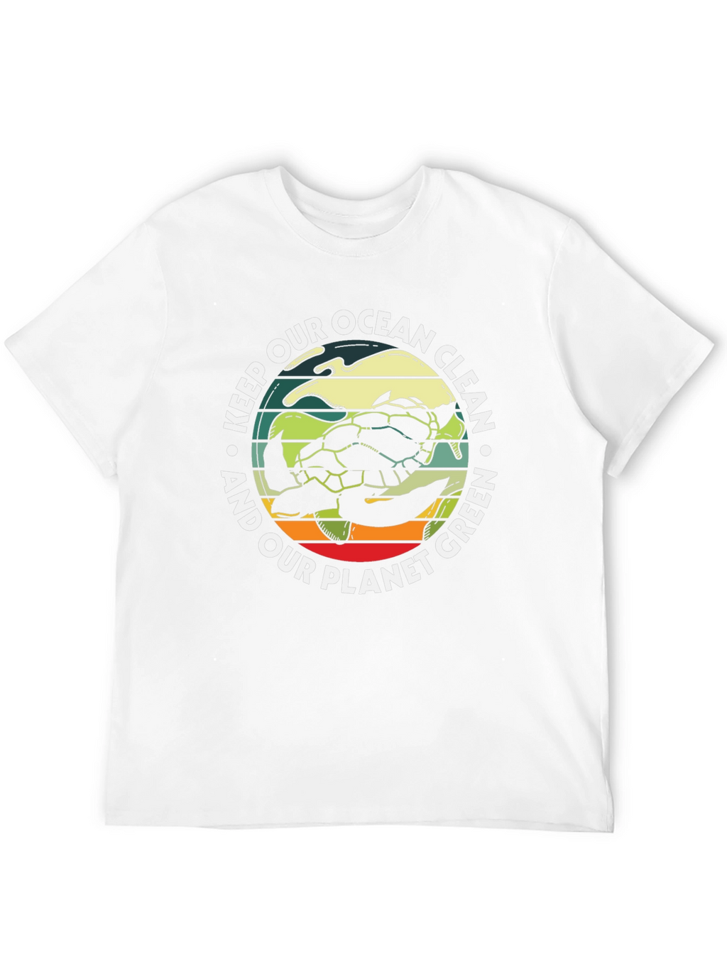 Eco-Friendly Turtle Graphic T-Shirt