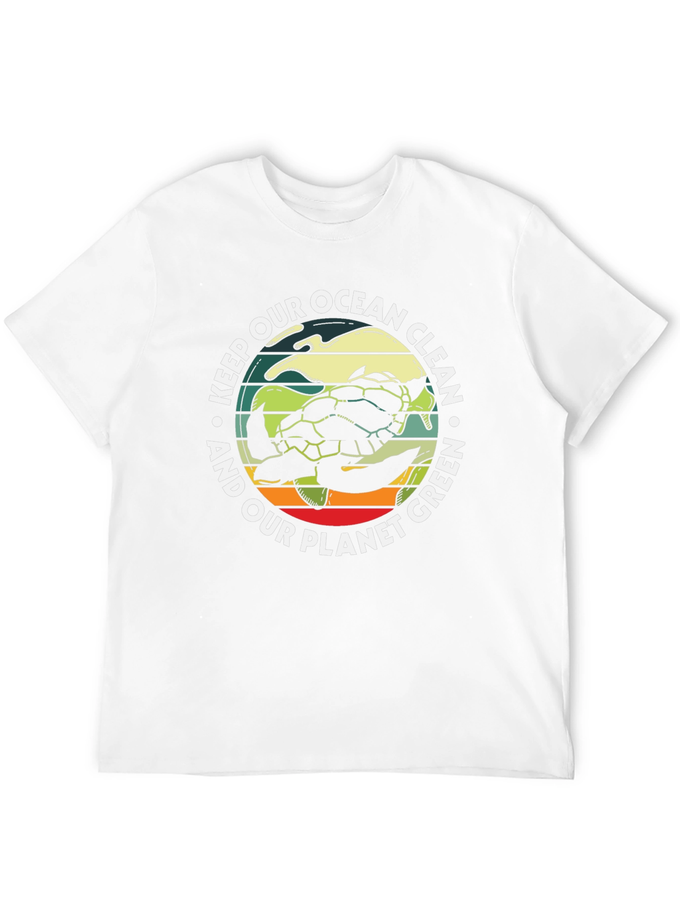 Eco-Friendly Turtle Graphic T-Shirt