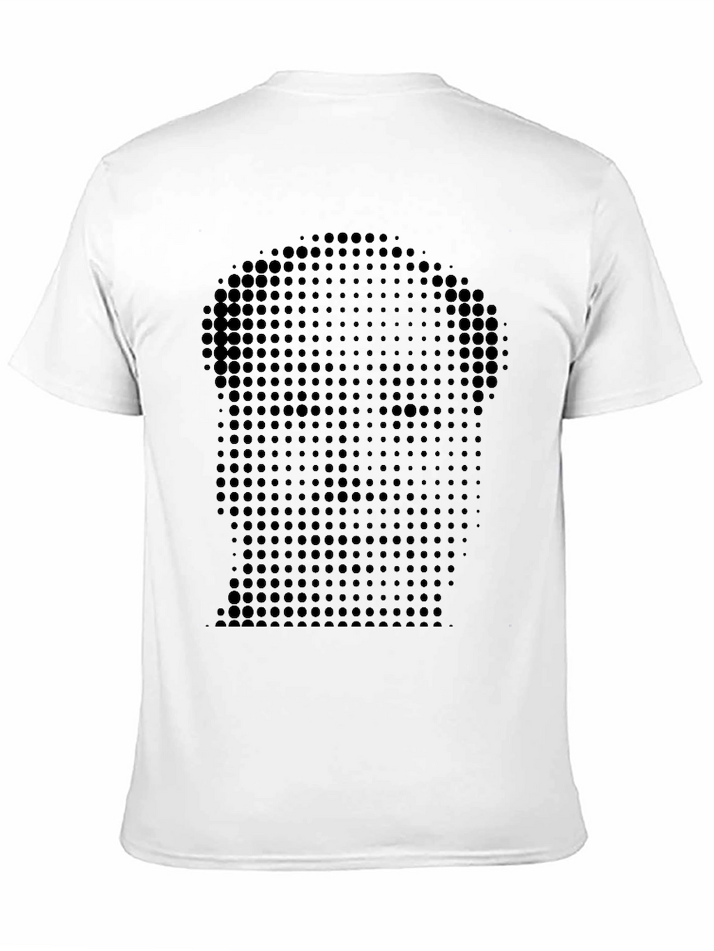 Abstract Dot Portrait Black T-Shirt
