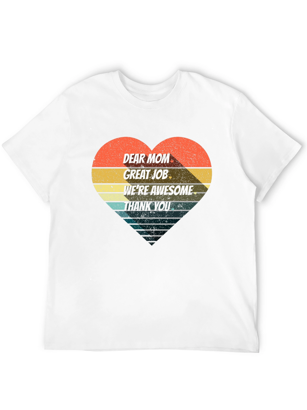 Retro Heart Dear Mom Graphic Tee