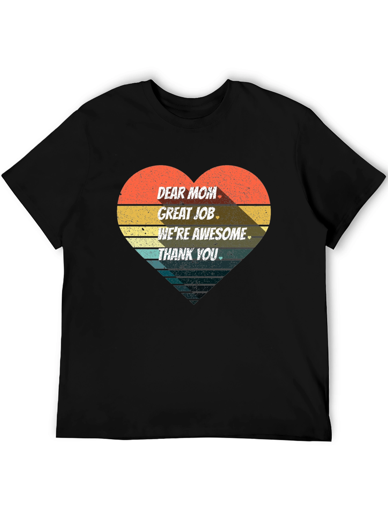 Retro Heart Dear Mom Graphic Tee