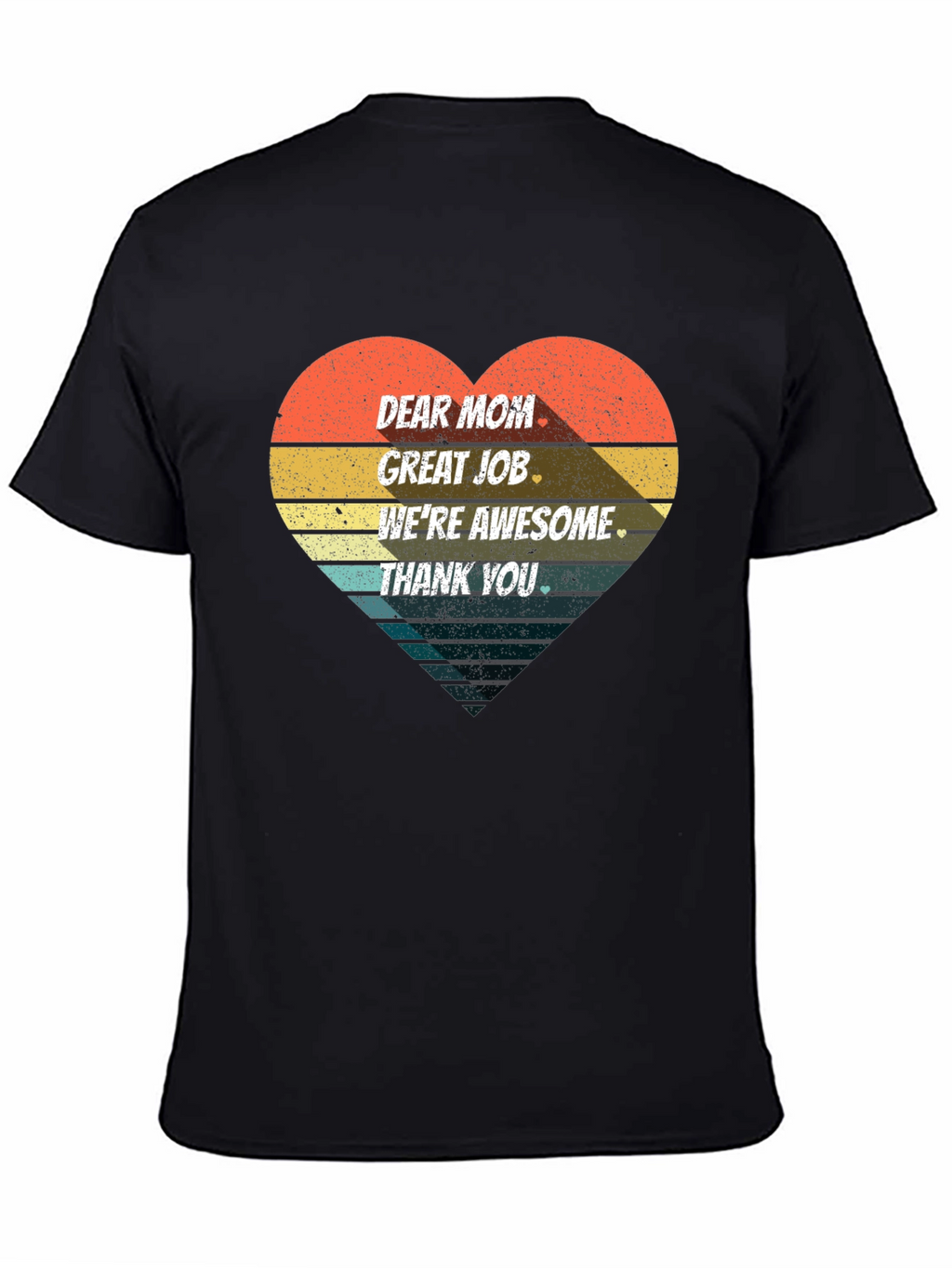 Retro Heart Dear Mom Graphic Tee