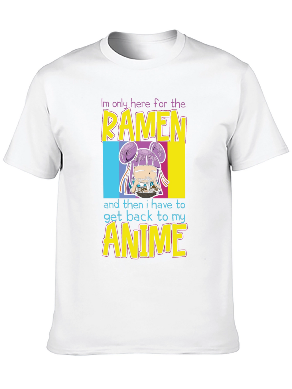 Ramen & Anime Graphic Tee - Black