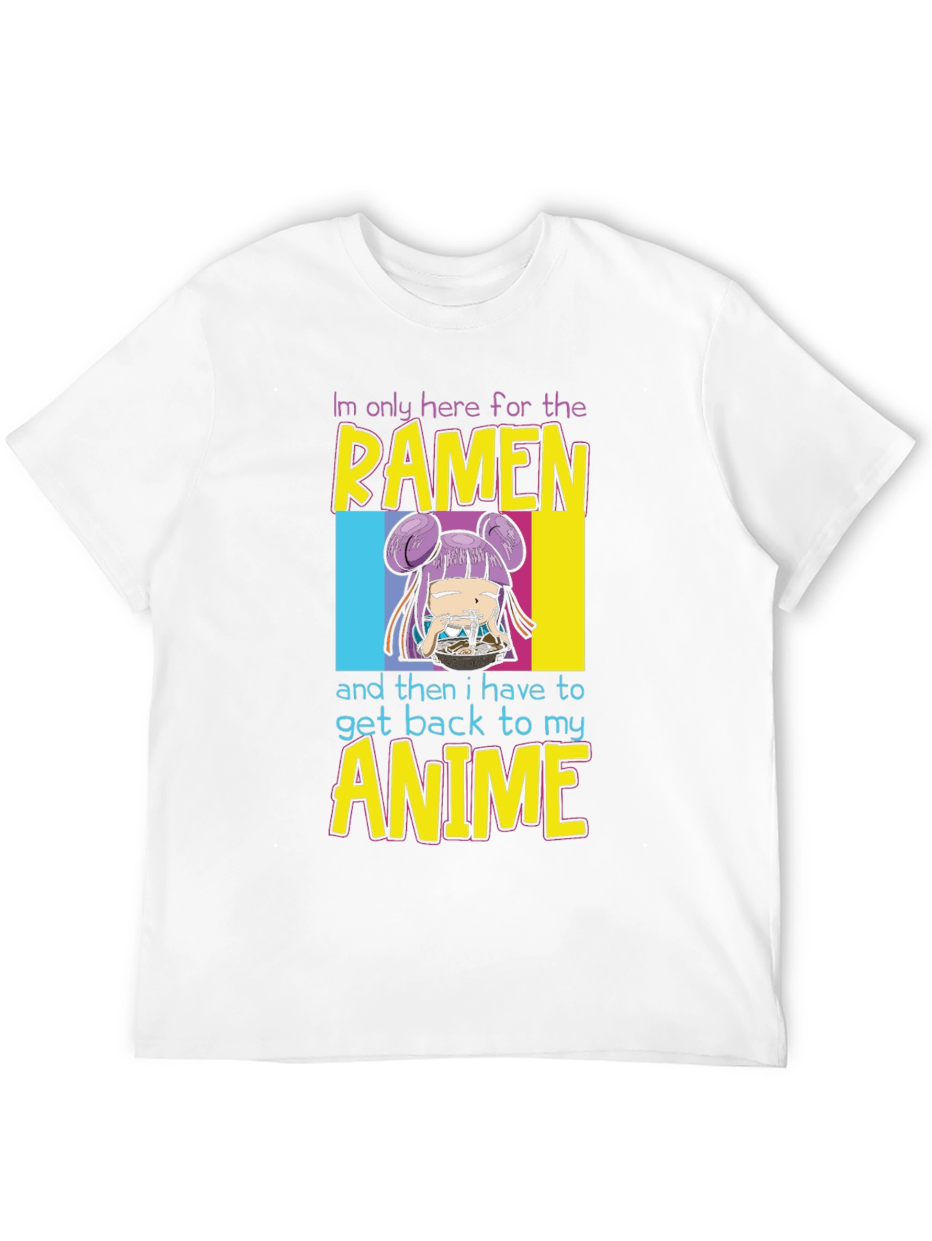 Ramen & Anime Graphic Tee - Black