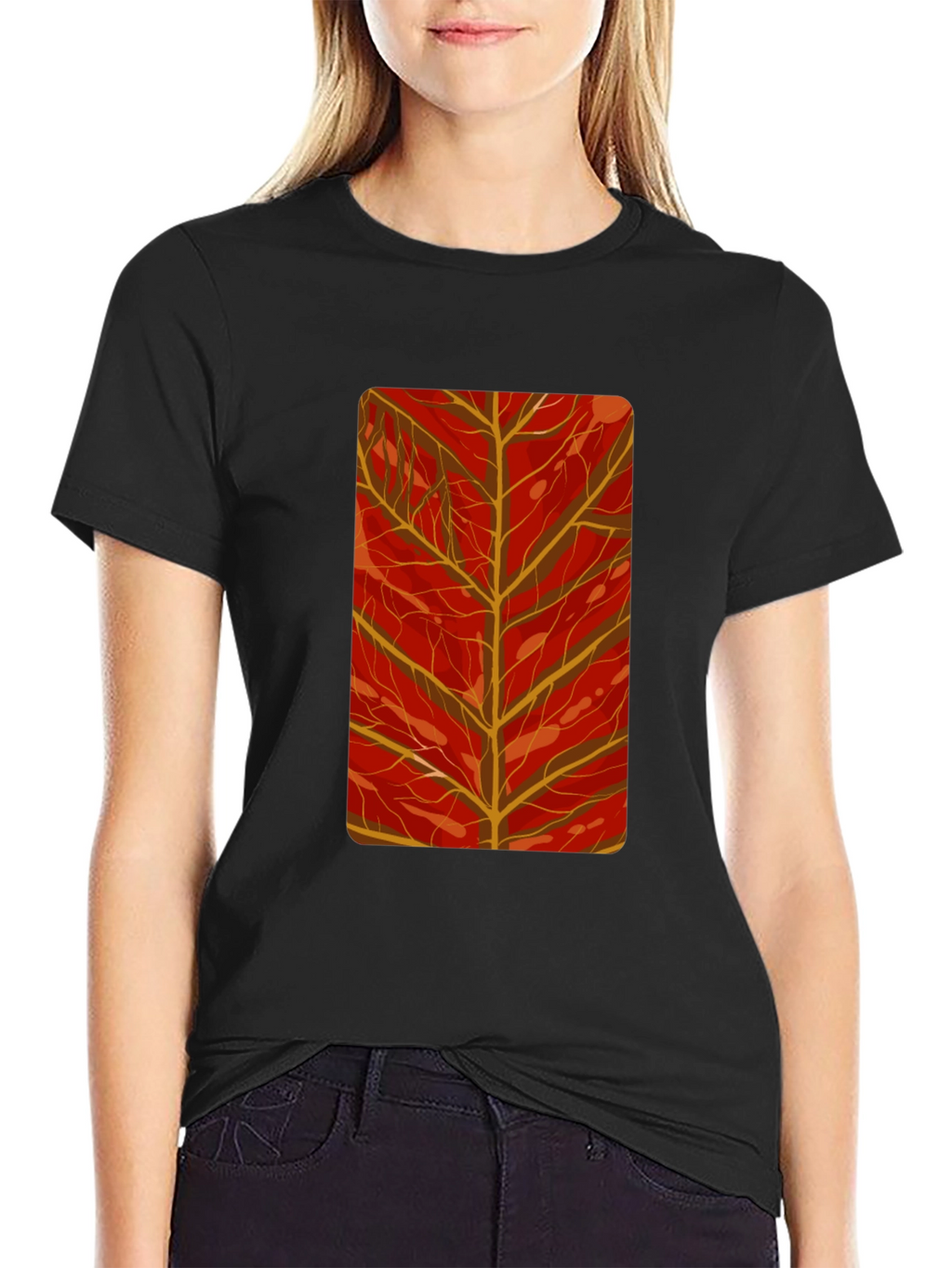 Autumn Leaf Graphic Tee - Stylish Comfort