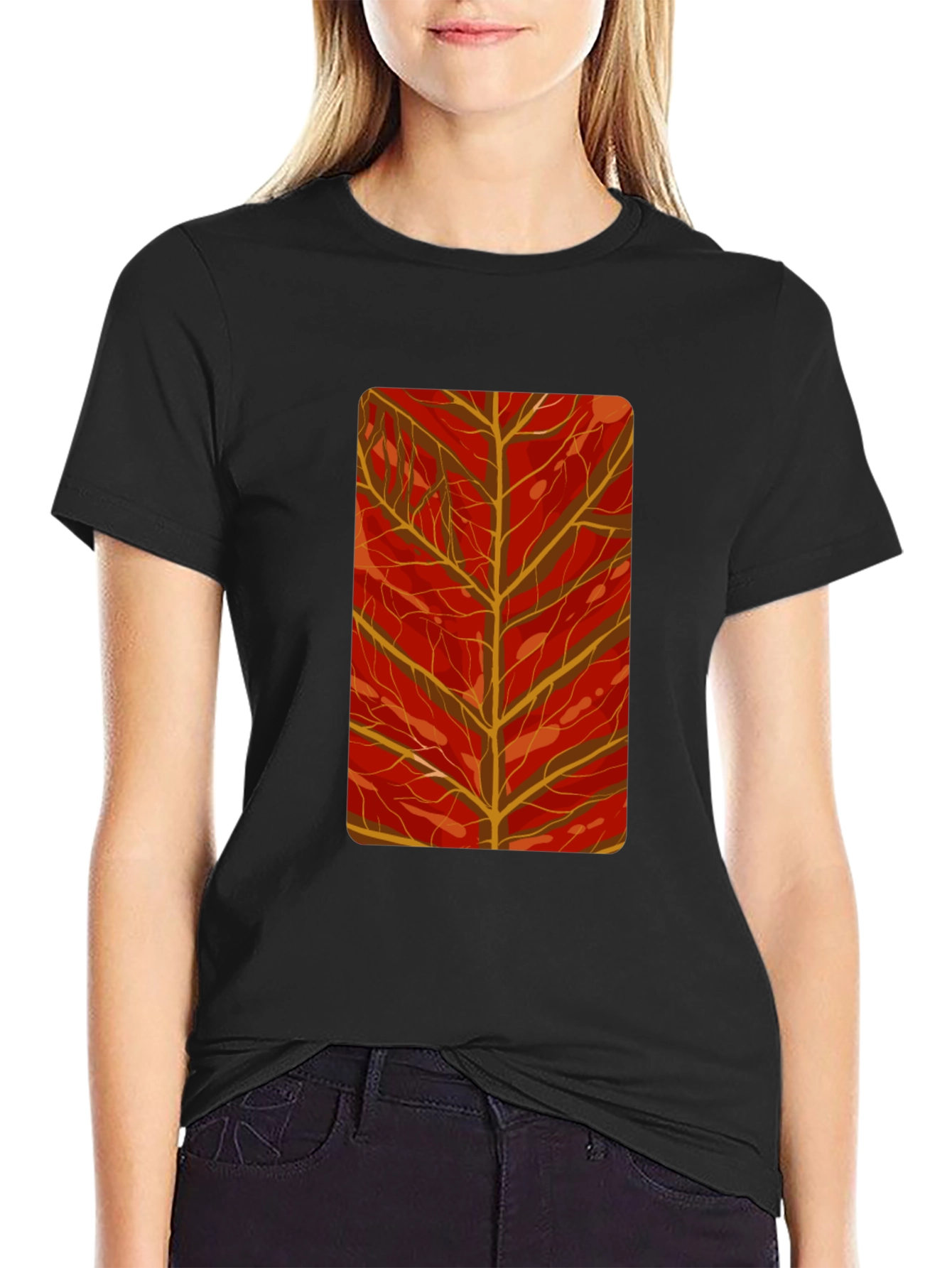 Autumn Leaf Graphic Tee - Stylish Comfort