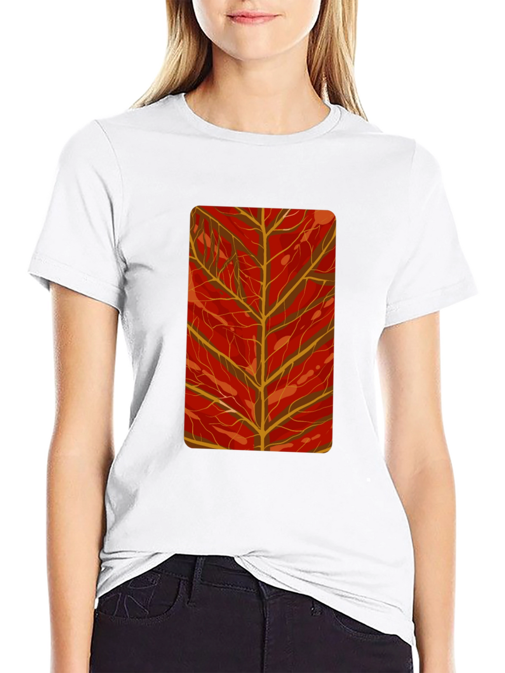 Autumn Leaf Graphic Tee - Stylish Comfort