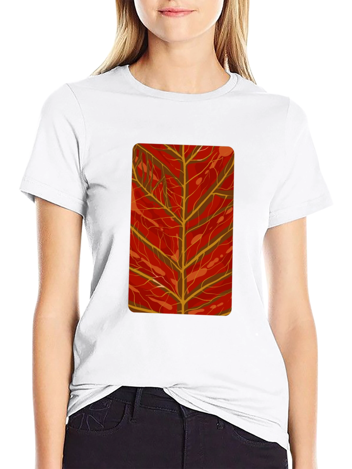 Autumn Leaf Graphic Tee - Stylish Comfort