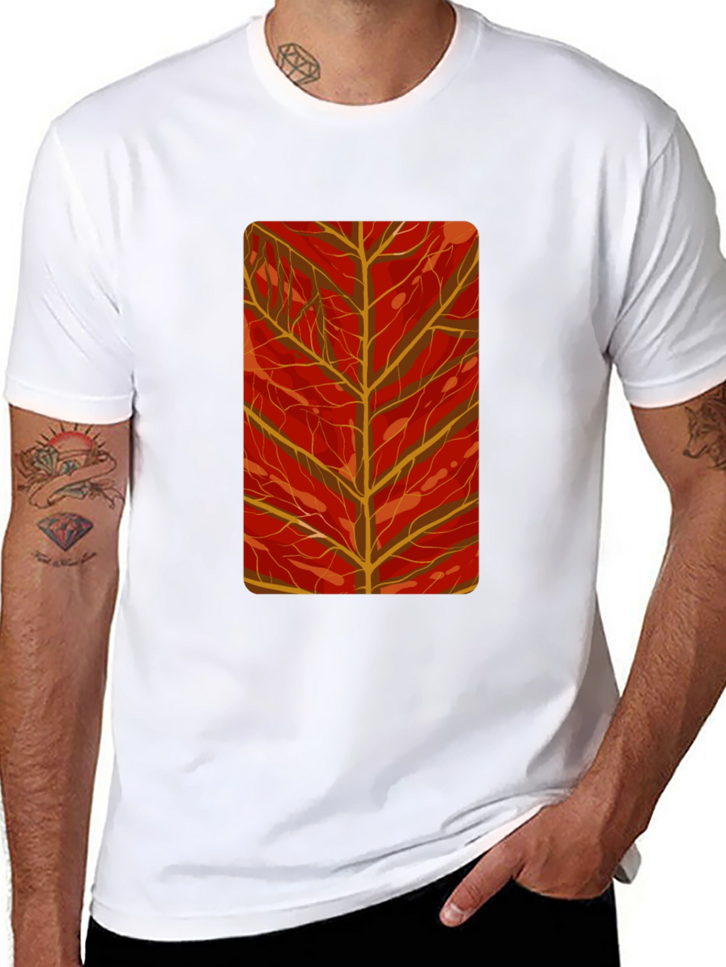 Autumn Leaf Graphic Tee - Stylish Comfort