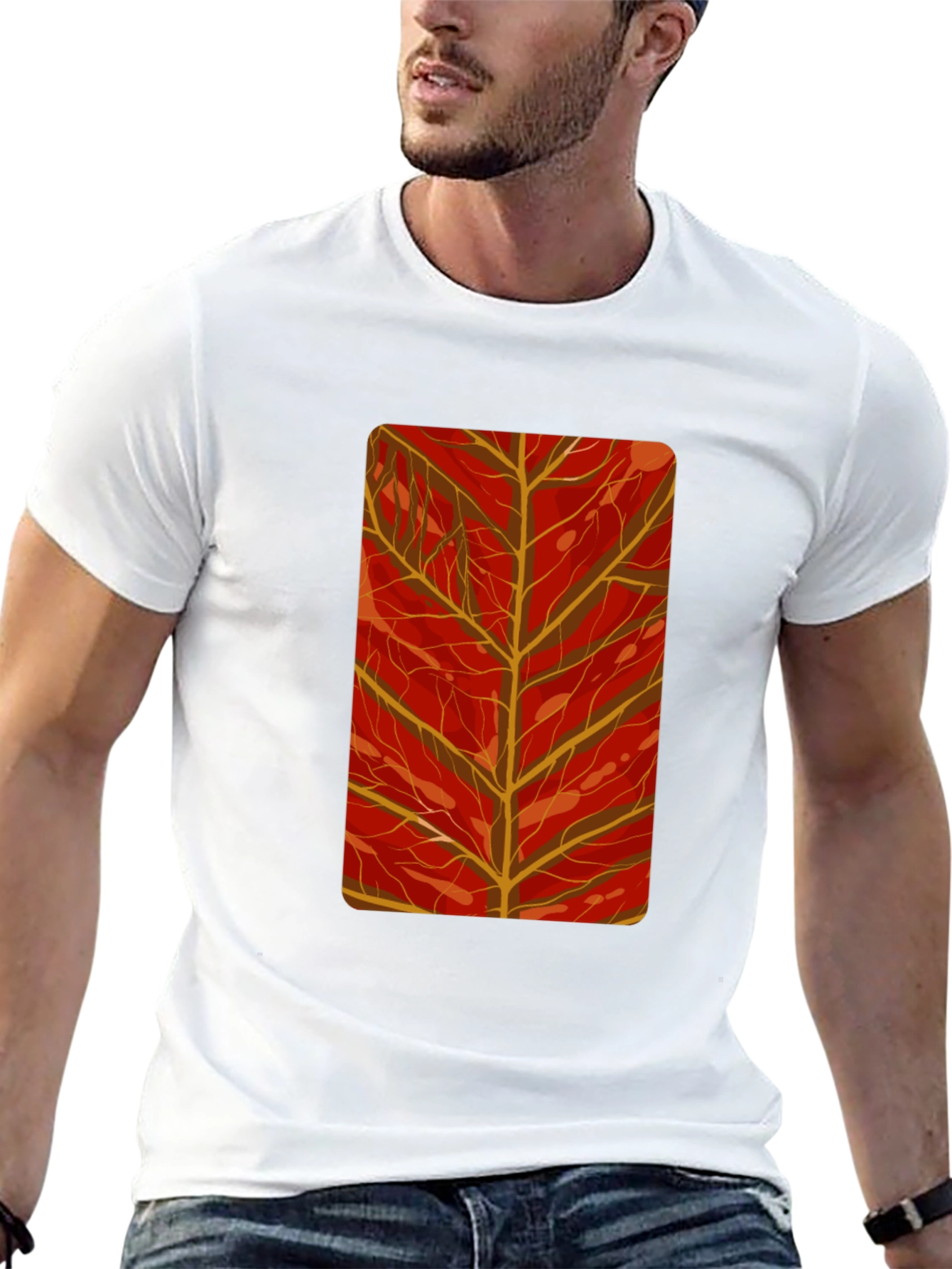Autumn Leaf Graphic Tee - Stylish Comfort