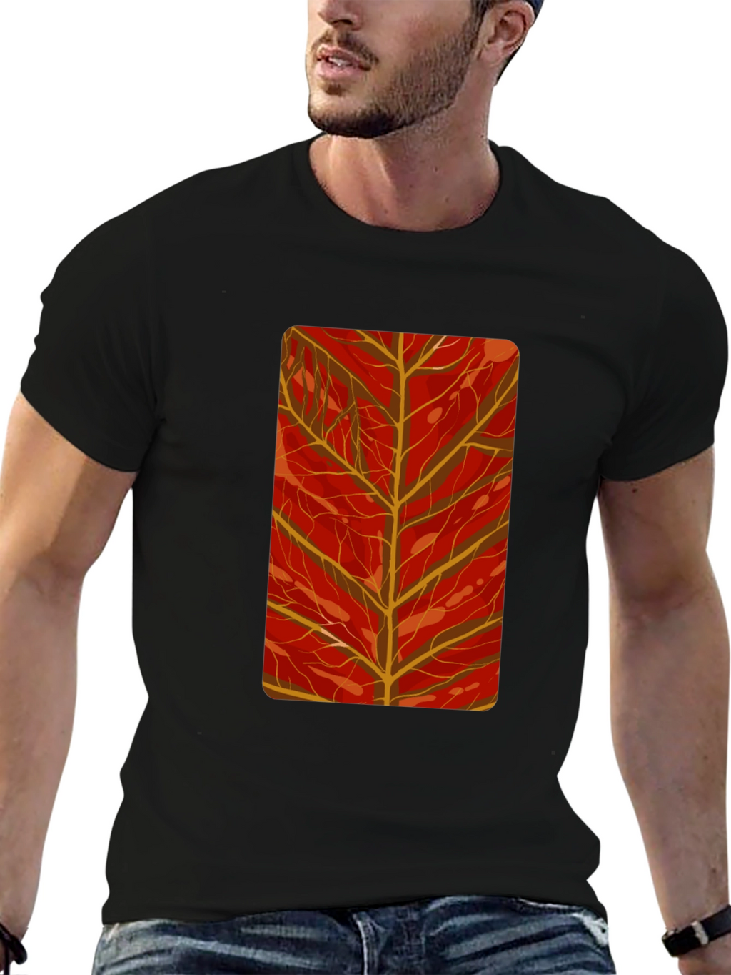 Autumn Leaf Graphic Tee - Stylish Comfort