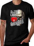Skull & Metal Graphic T-Shirt - Rocker Style
