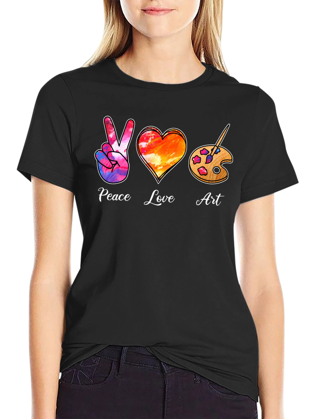 Peace Love Art T-Shirt