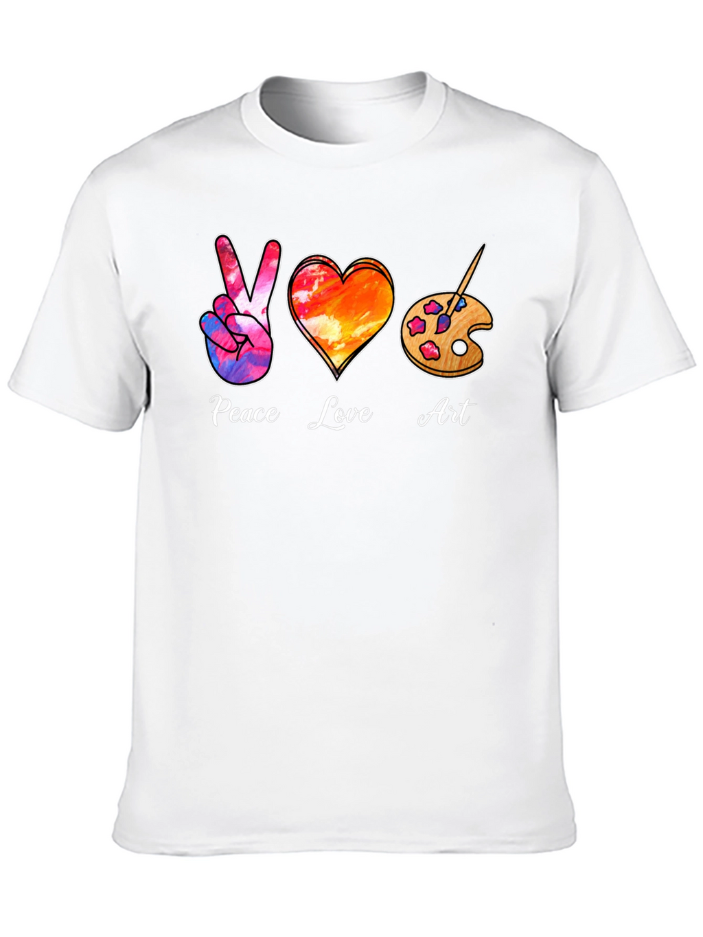 Peace Love Art T-Shirt
