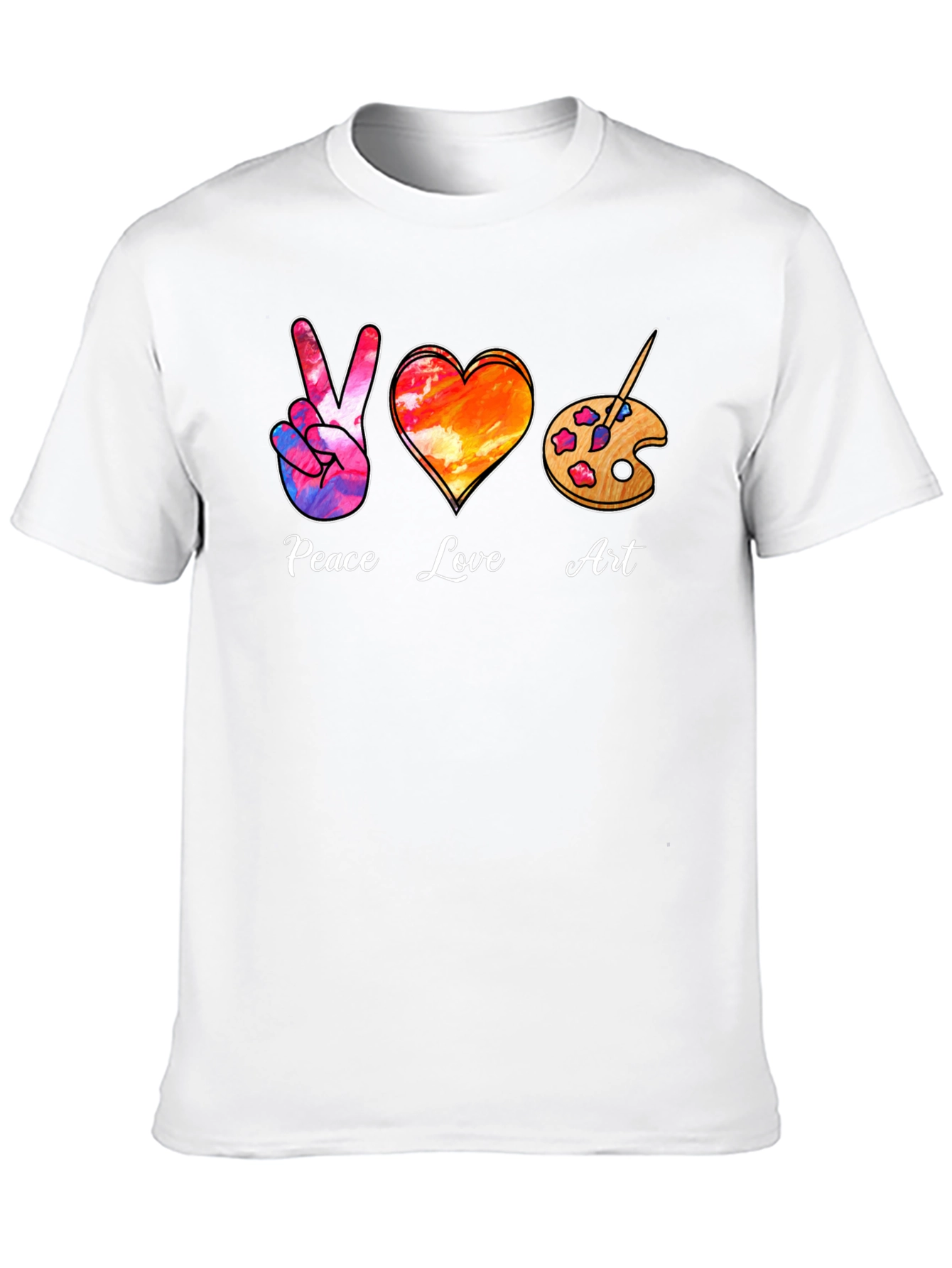 Peace Love Art T-Shirt
