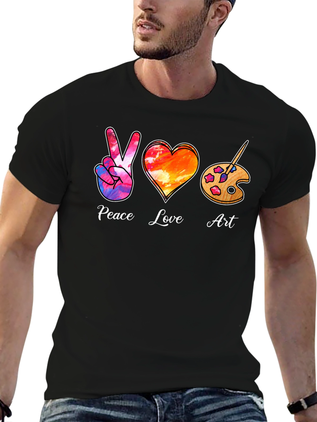 Peace Love Art T-Shirt