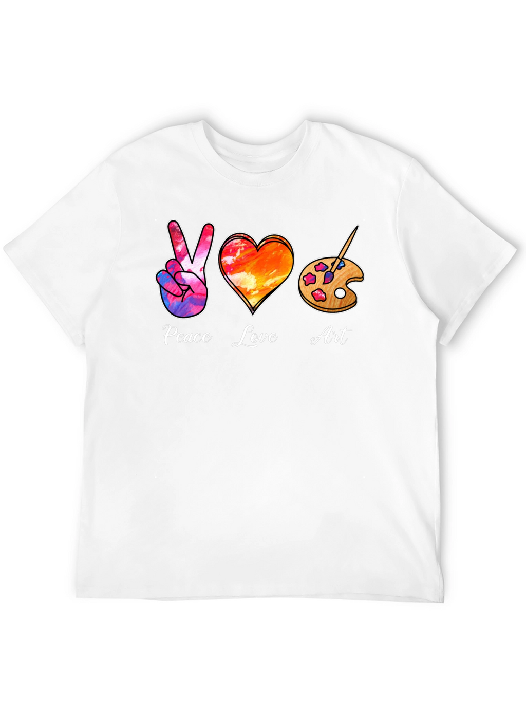 Peace Love Art T-Shirt