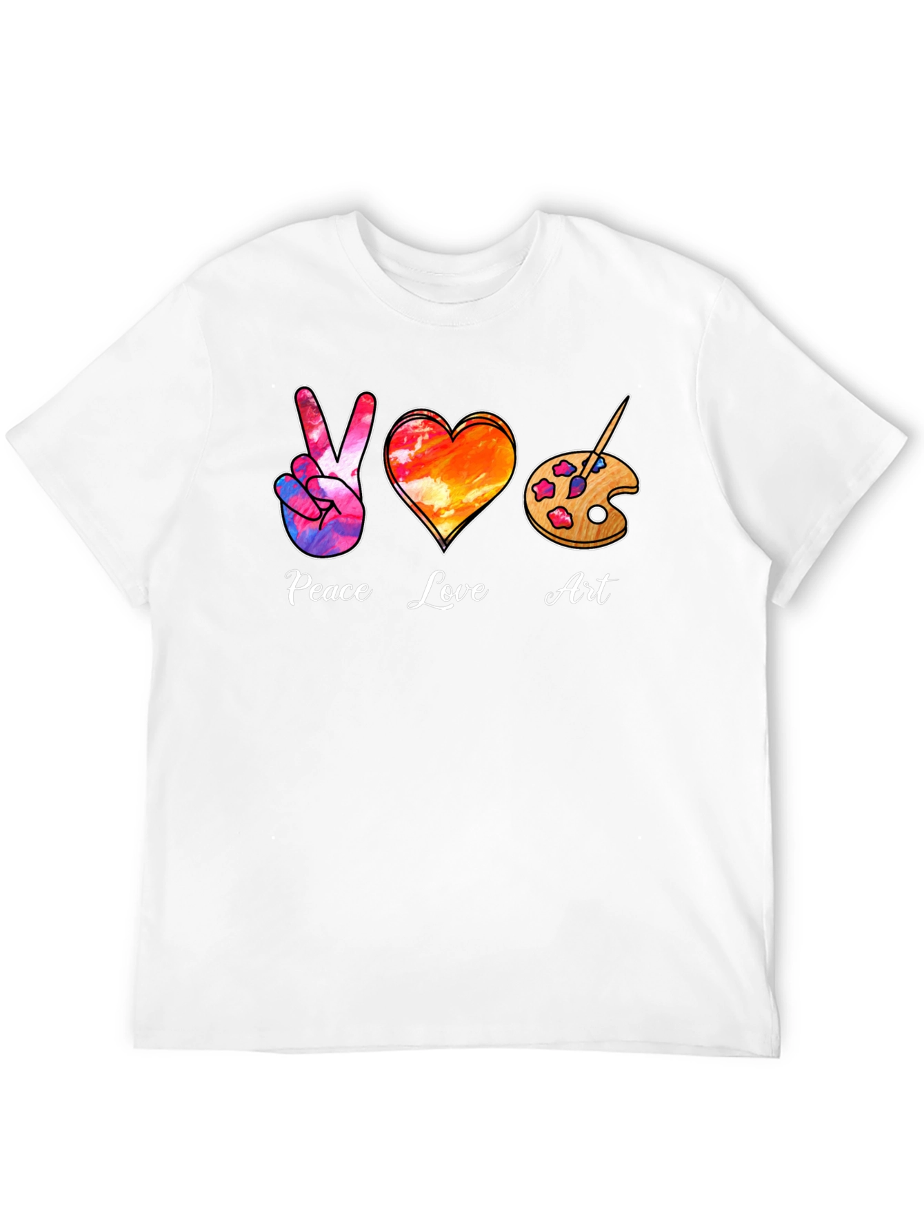Peace Love Art T-Shirt