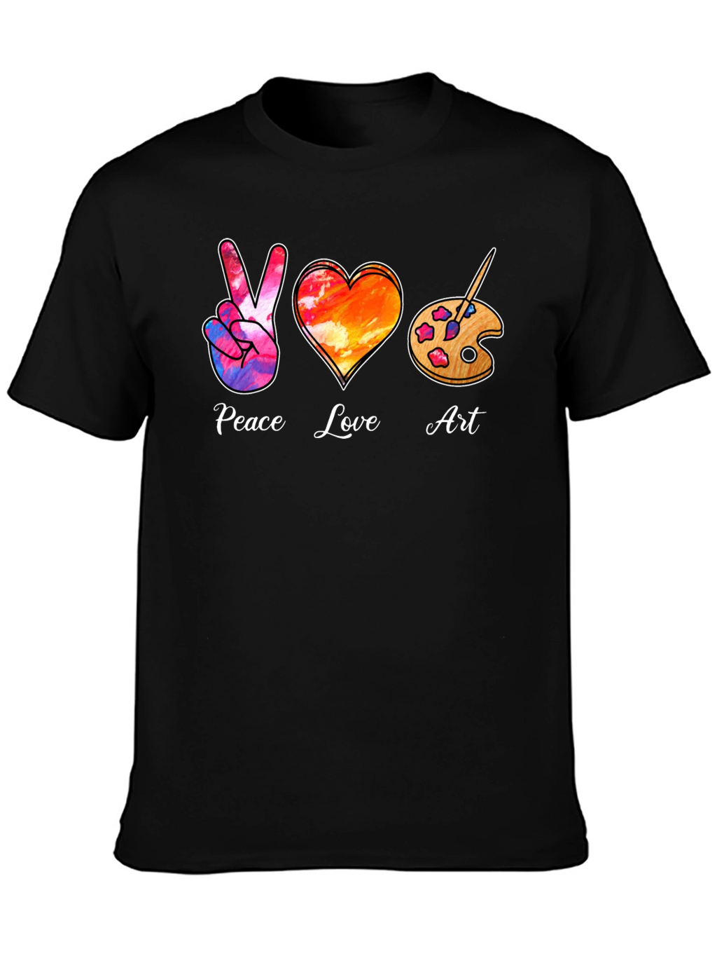 Peace Love Art T-Shirt