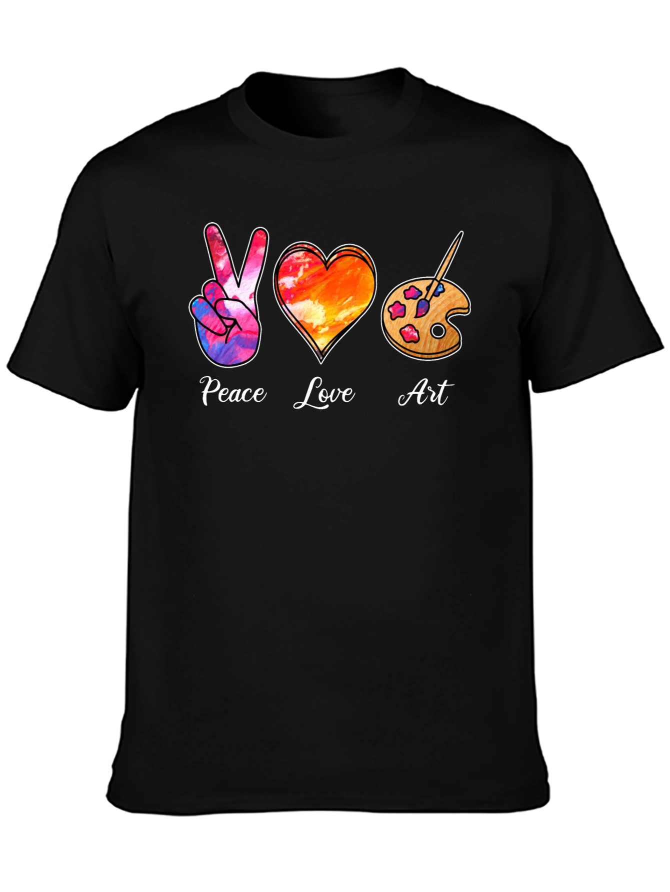 Peace Love Art T-Shirt