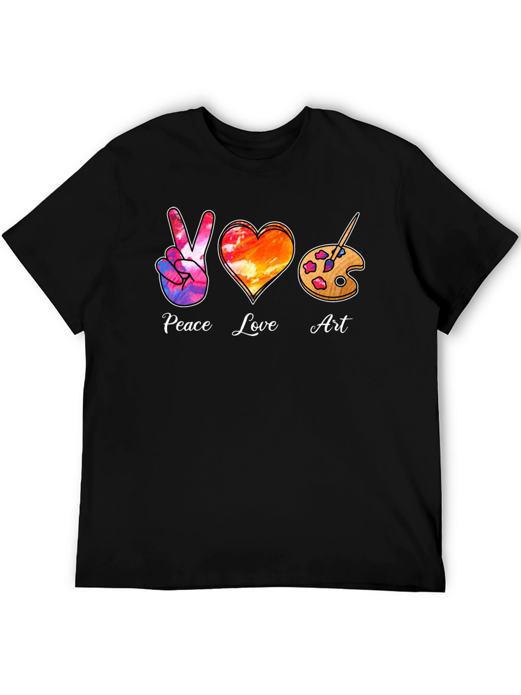 Peace Love Art T-Shirt