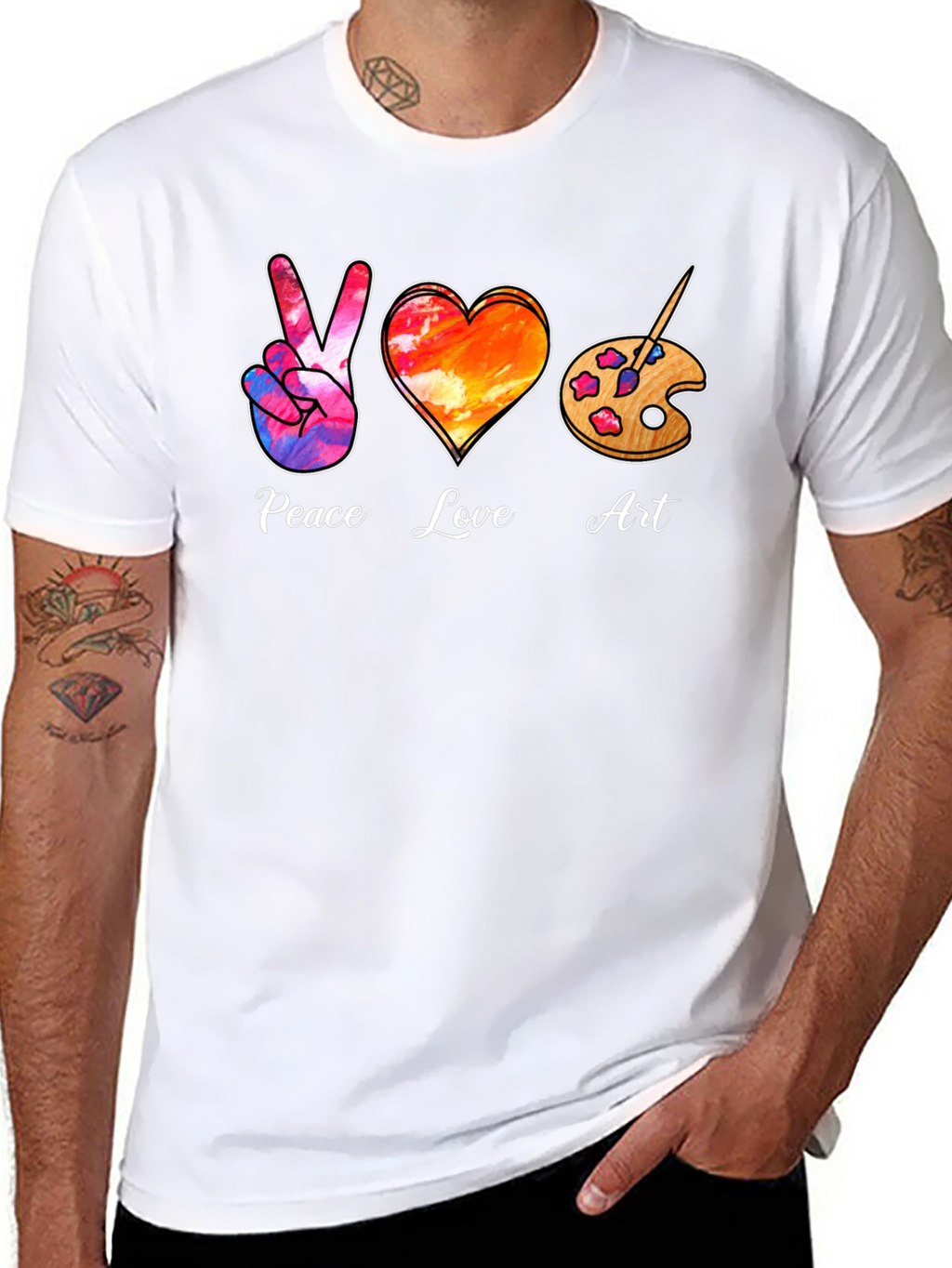 Peace Love Art T-Shirt