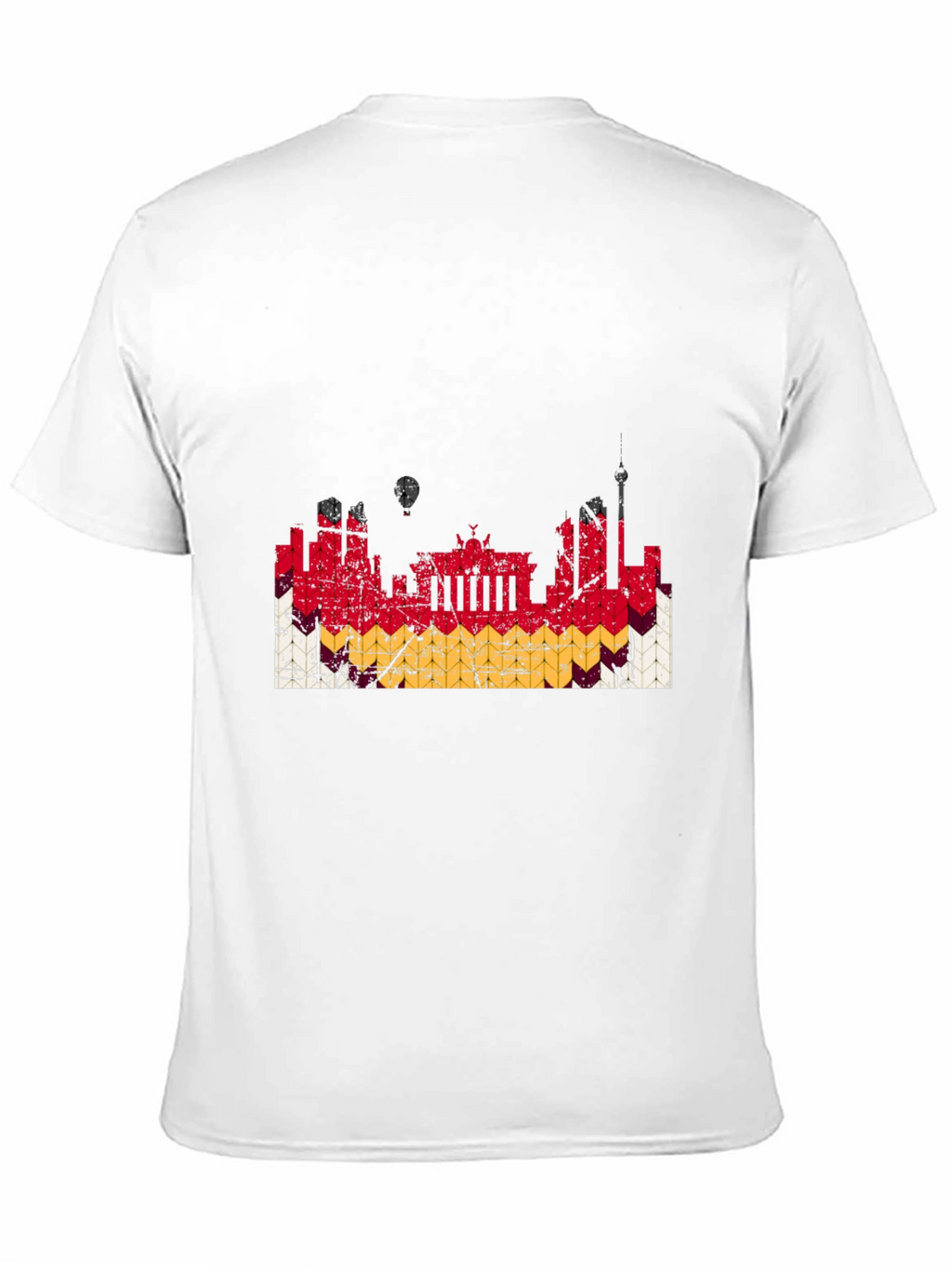 Berlin Skyline German Flag Graphic T-Shirt