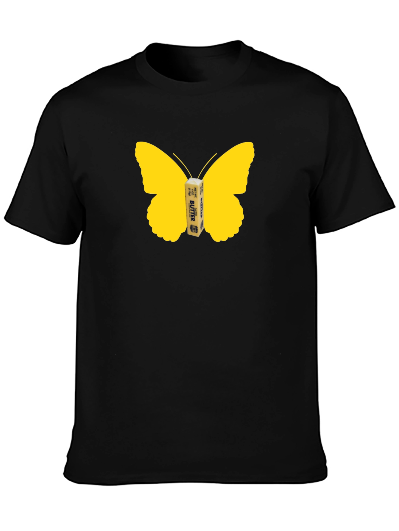 Butterfly Butter Graphic Tee - Funny Food Shirt