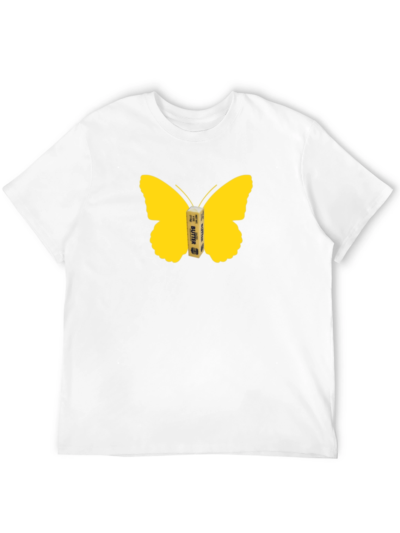 Butterfly Butter Graphic Tee - Funny Food Shirt