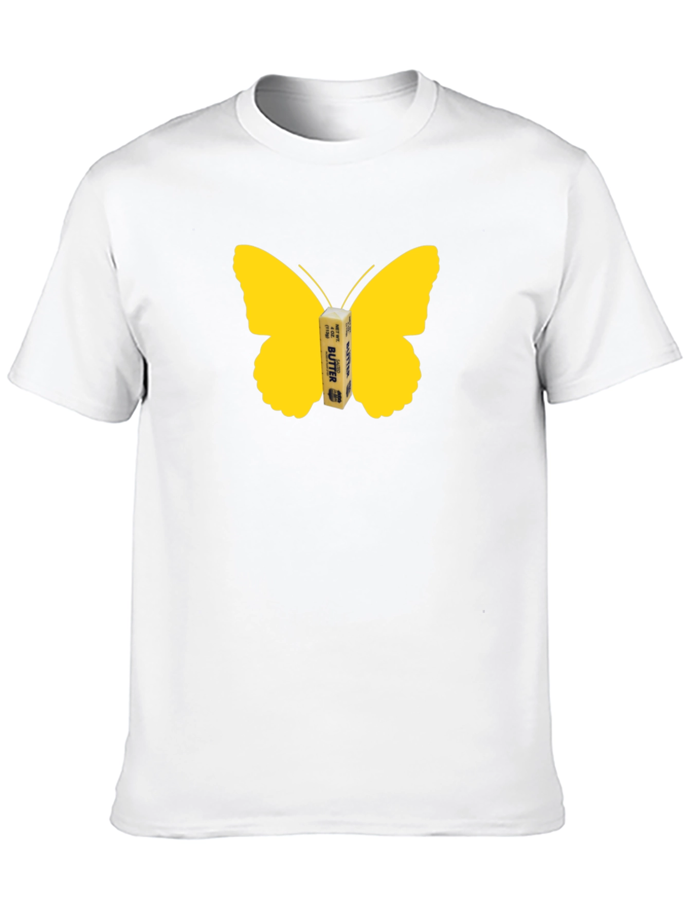 Butterfly Butter Graphic Tee - Funny Food Shirt
