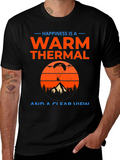 Warm Thermal and Clear View Paragliding Graphic T-Shirt