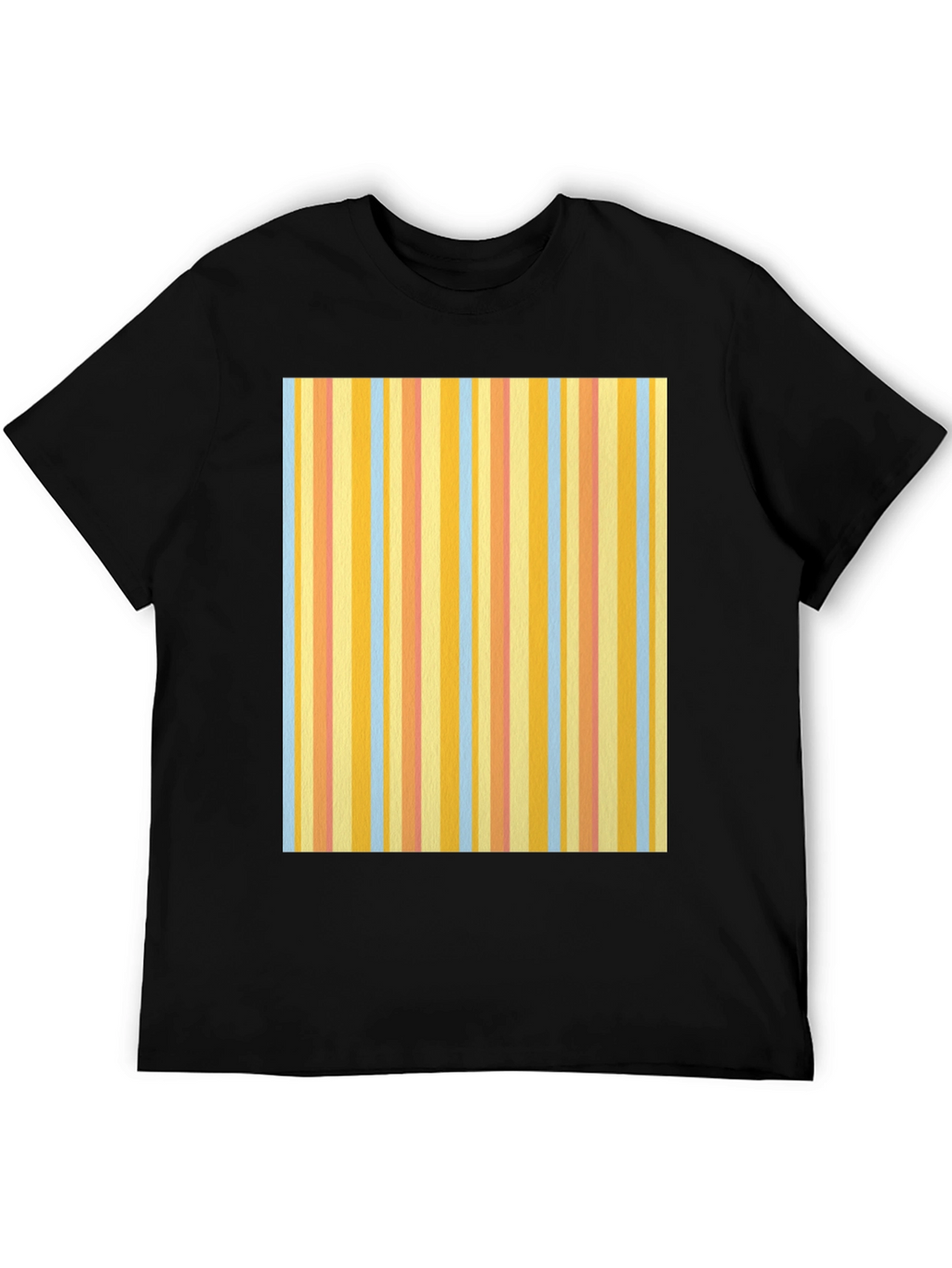 Striped Pattern T-Shirt - Casual Cotton Tee