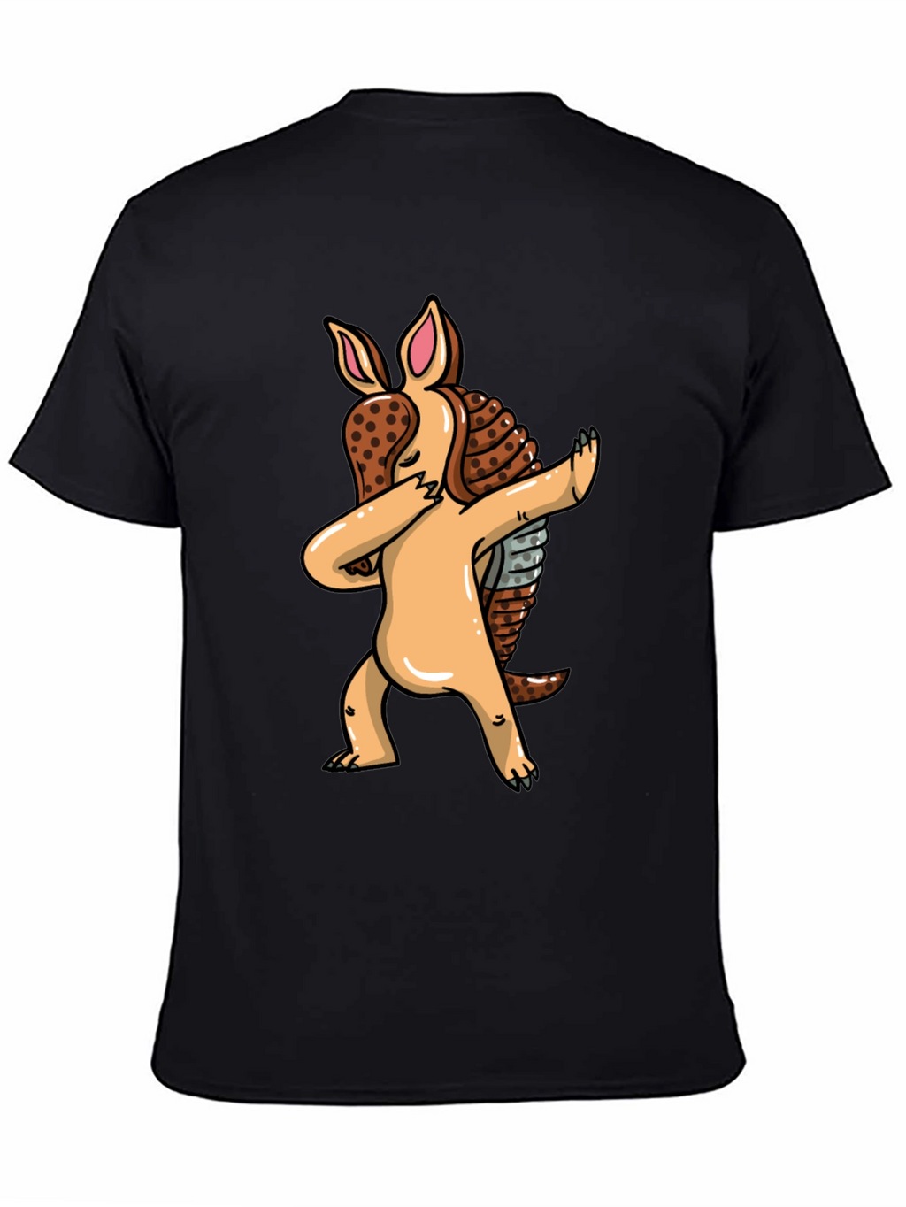 Dabbing Armadillo Graphic Tee - Black T-Shirt