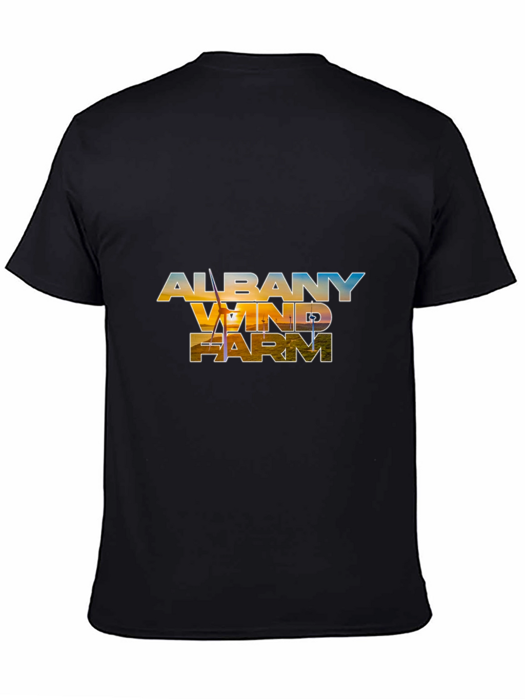 Albany Wind Farm Black T-Shirt