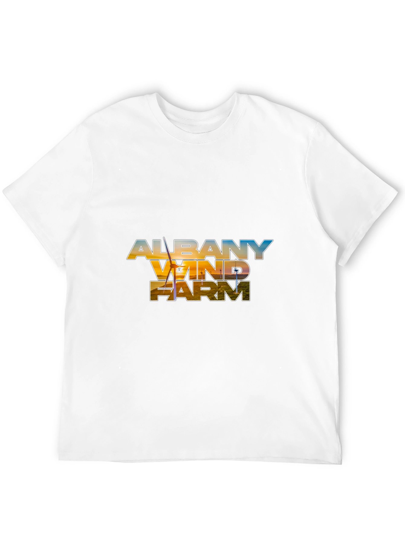 Albany Wind Farm Black T-Shirt