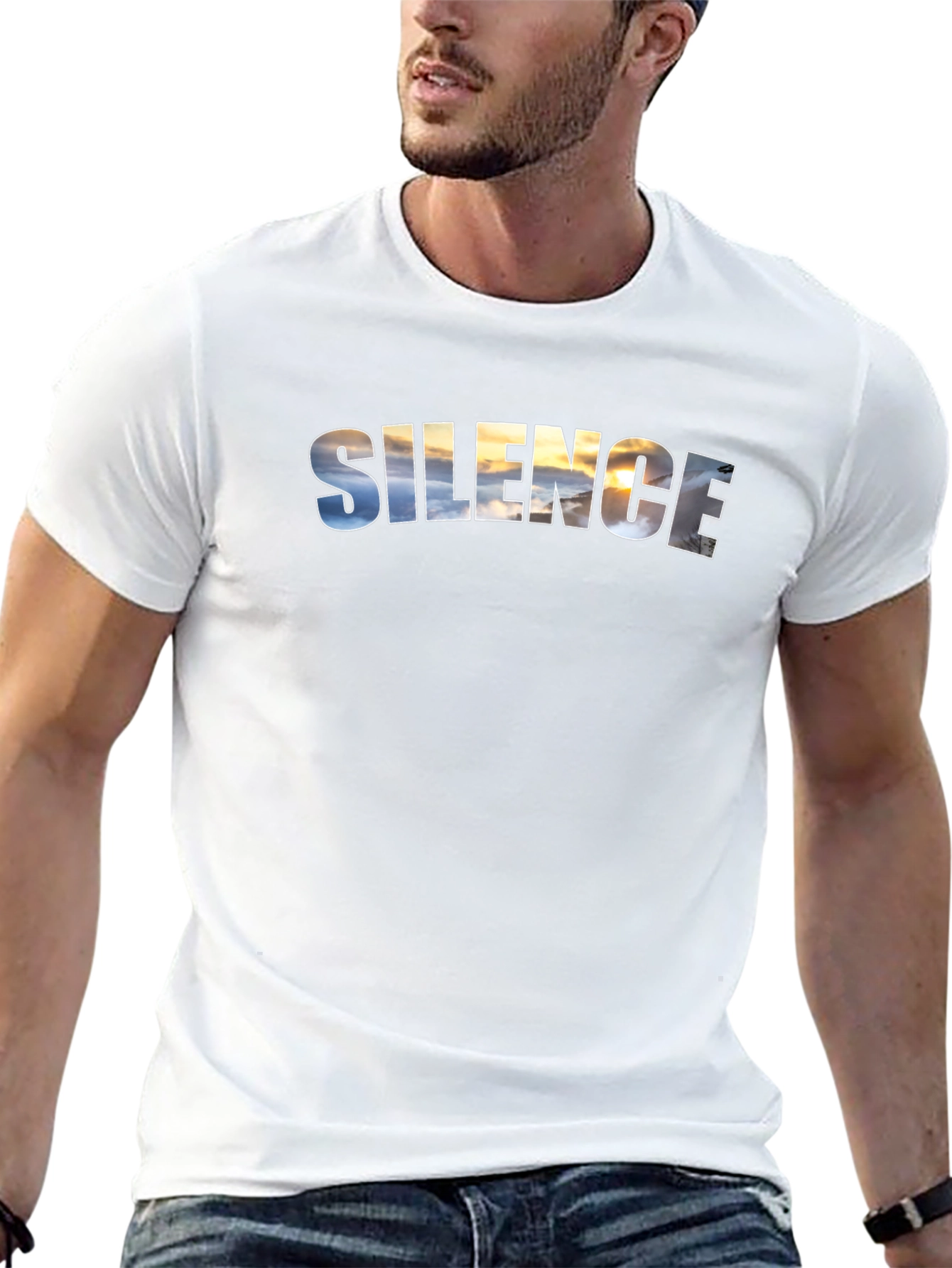 Silence Sky Black T-Shirt