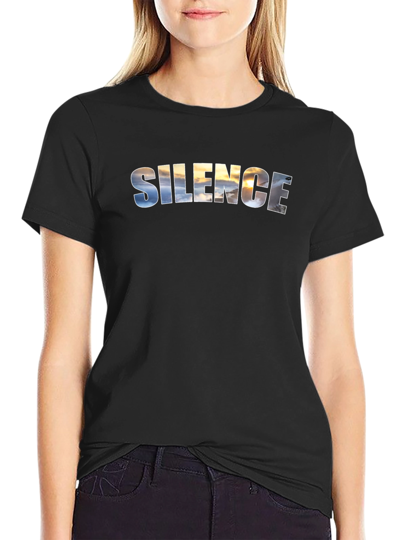 Silence Sky Black T-Shirt