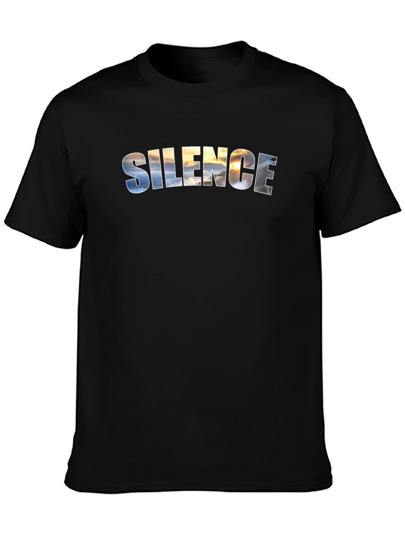 Silence Sky Black T-Shirt