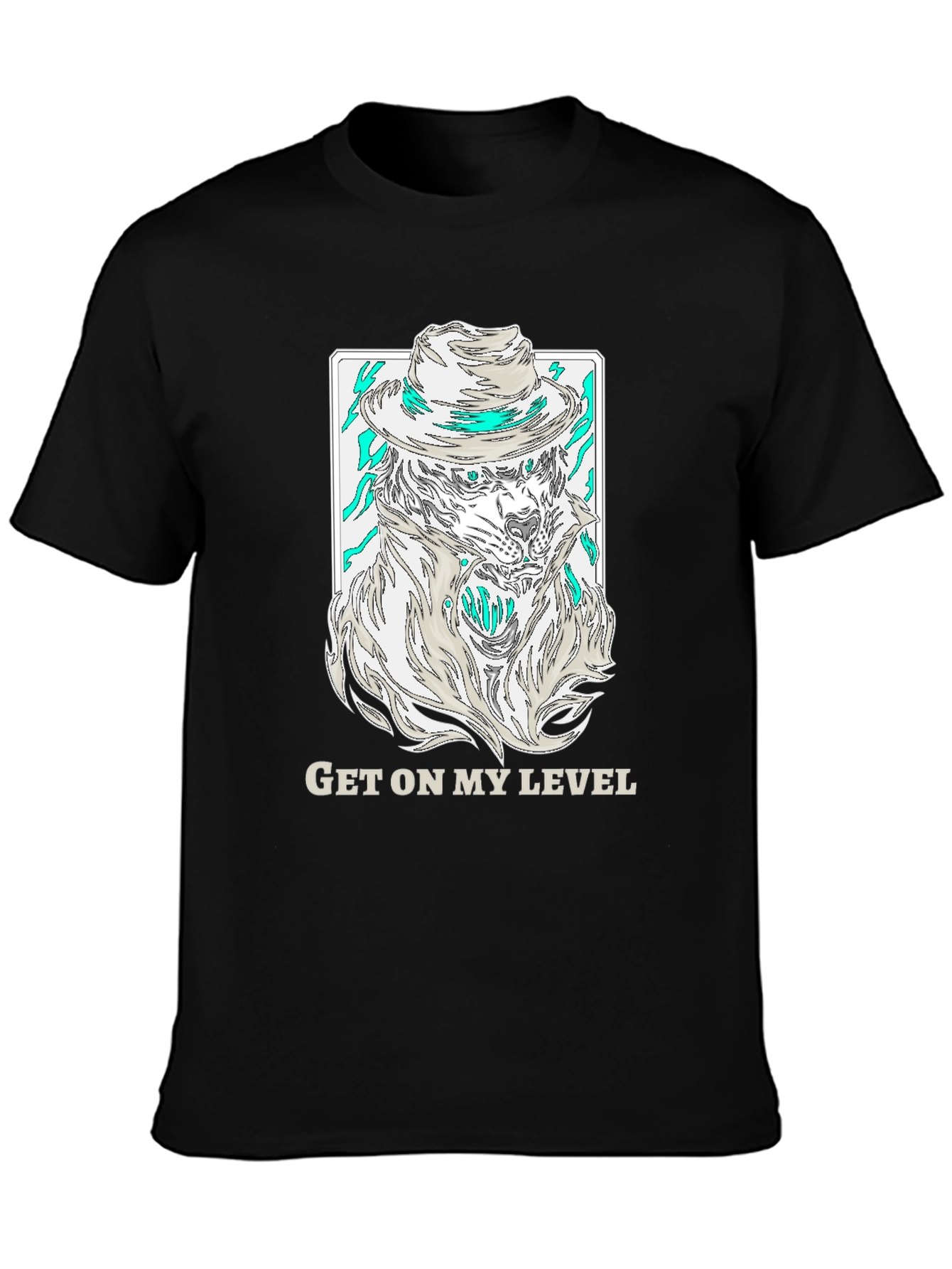 Get On My Level T-Shirt - Wolf Gangster Design