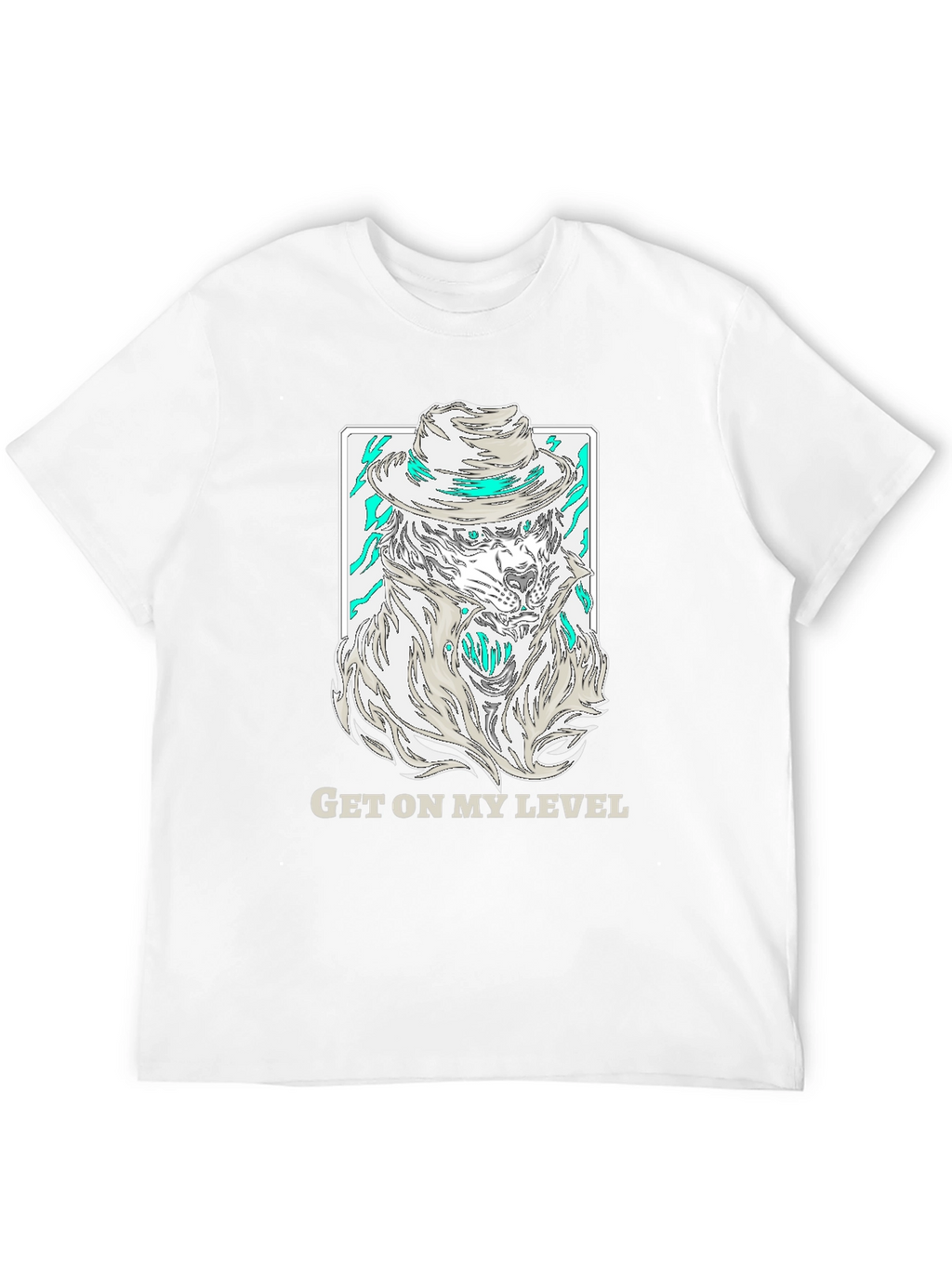 Get On My Level T-Shirt - Wolf Gangster Design