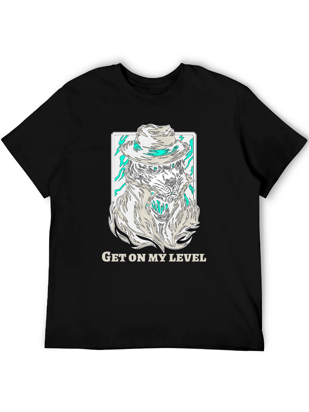 Get On My Level T-Shirt - Wolf Gangster Design