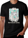 Get On My Level T-Shirt - Wolf Gangster Design