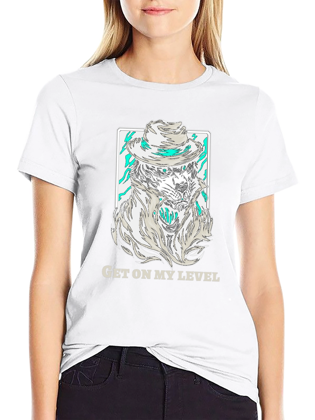Get On My Level T-Shirt - Wolf Gangster Design