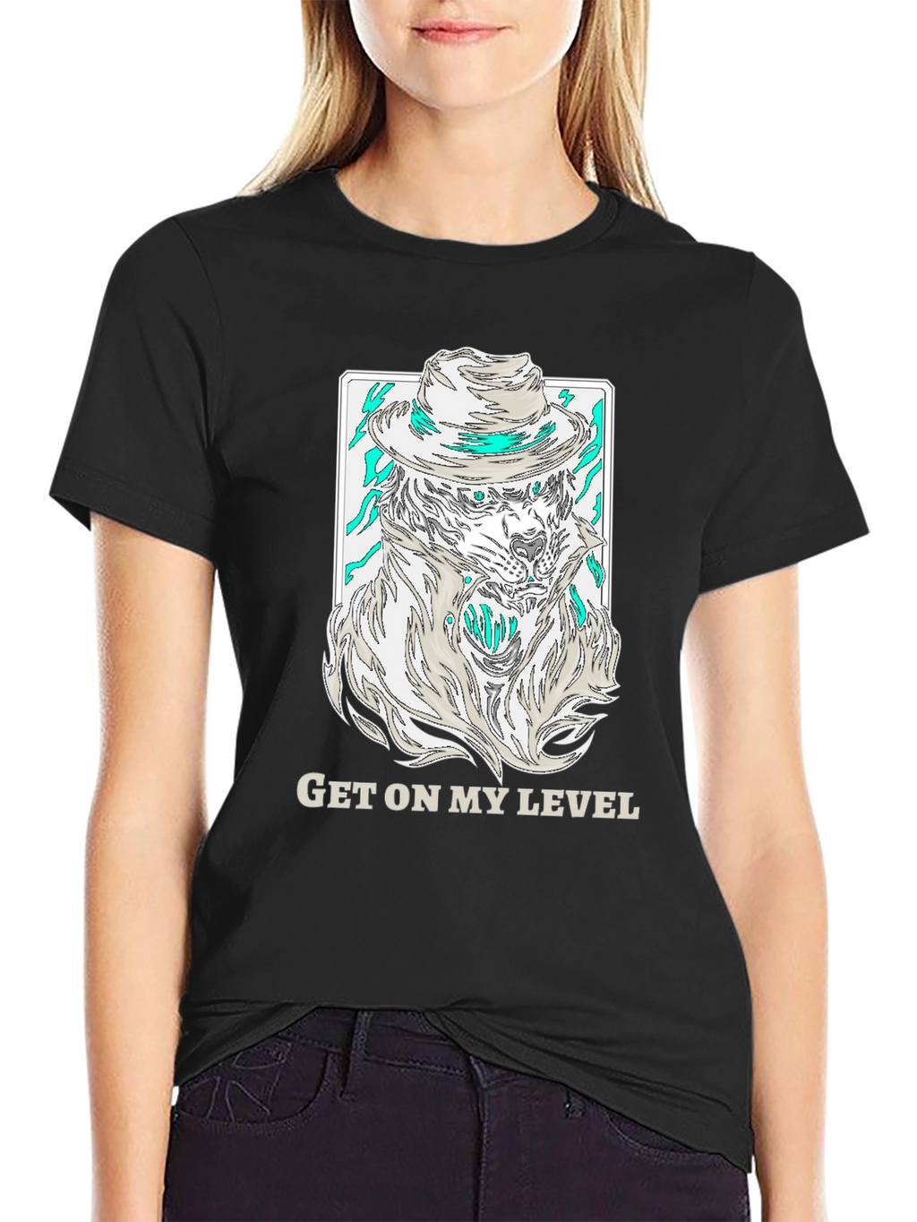 Get On My Level T-Shirt - Wolf Gangster Design