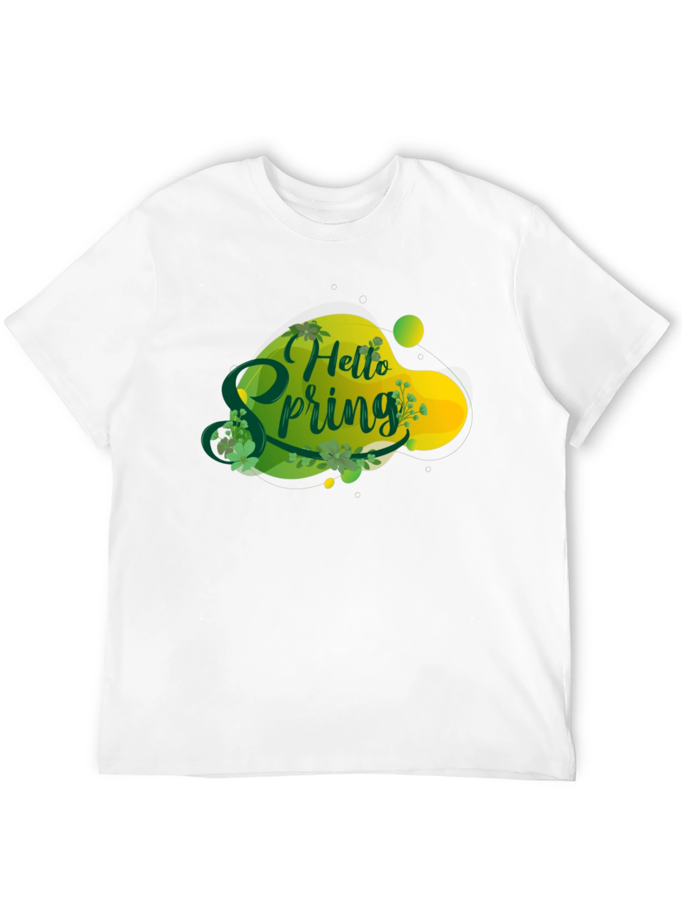 Hello Spring Graphic Tee - Black