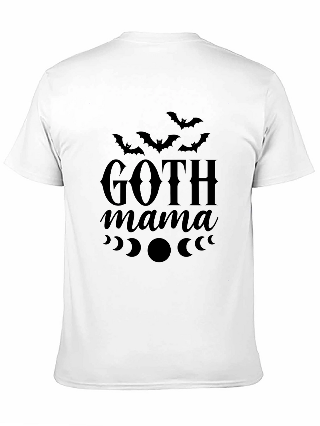 Goth Mama T-Shirt - Bat & Moon Design